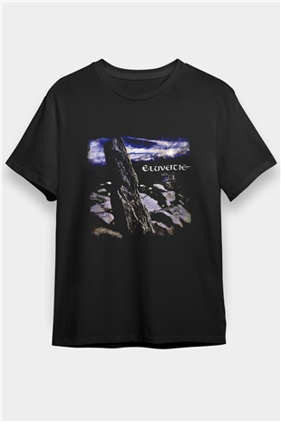 Eluveitie Baskılı Unisex Siyah Tişört