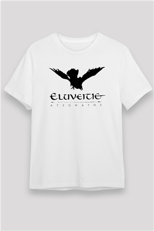 Eluveitie Beyaz Unisex Tişört T-Shirt - TişörtFabrikası