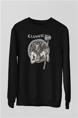 Eluveitie Siyah Unisex Sweatshirt