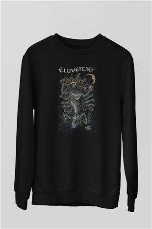Eluveitie Siyah Unisex Sweatshirt