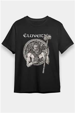 Eluveitie Siyah Unisex Tişört T-Shirt - TişörtFabrikası