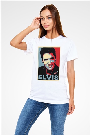 Elvis Presley Siyah Unisex Tişört T-Shirt - TişörtFabrikası