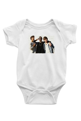 Emblem3 Beyaz Bebek Body - Zıbın