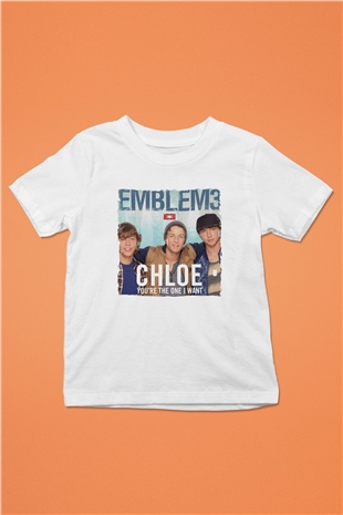 Emblem3 Beyaz Unisex Çocuk Tişört