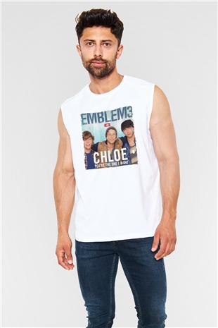 Emblem3 Beyaz Unisex Kolsuz Tişört