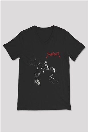 Emblem3 Siyah Unisex V Yaka Tişört T-Shirt