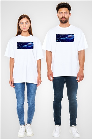 Embriyolog Beyaz Oversize Tişört Oversize T-shirt - TişörtFabrikası