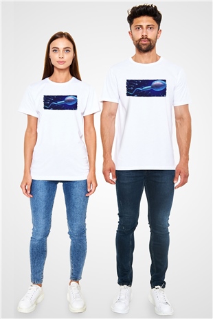 Embriyolog Beyaz Unisex Tişört T-Shirt - TişörtFabrikası