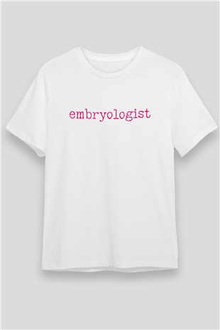Embriyolog Beyaz Unisex Tişört T-Shirt - TişörtFabrikası