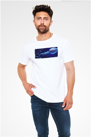 Embriyolog Beyaz Unisex Tişört T-Shirt - TişörtFabrikası