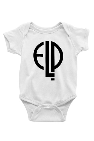 Emerson, Lake and Palmer Baskılı Beyaz Unisex Bebek Body - Zıbın