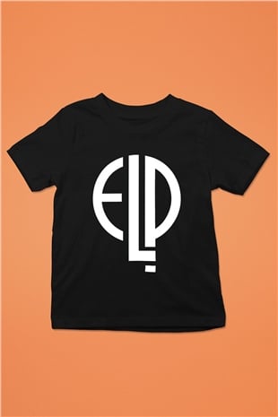 Emerson, Lake and Palmer Baskılı Siyah Unisex Çocuk Tişört