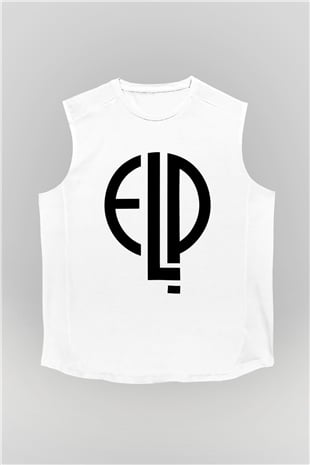 Emerson, Lake and Palmer Beyaz Unisex Kolsuz Tişört