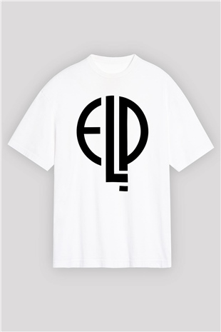 Emerson, Lake and Palmer Beyaz Unisex Oversize Tişört T-Shirt
