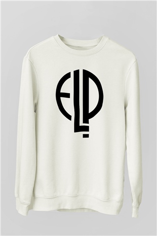 Emerson, Lake and Palmer Beyaz Unisex Sweatshirt