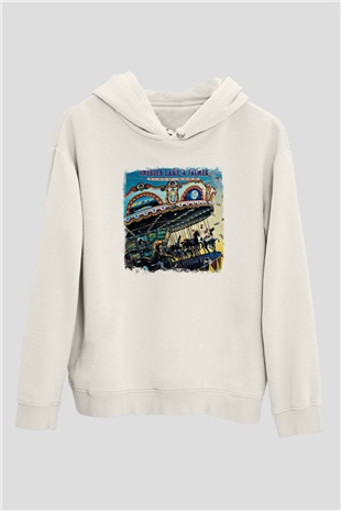 Emerson,Lake and Palmer Baskılı Unisex Beyaz Hoodie