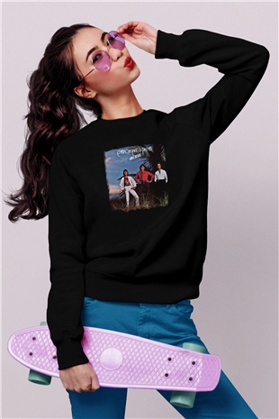 Emerson,Lake and Palmer Baskılı Unisex Siyah Sweatshirt