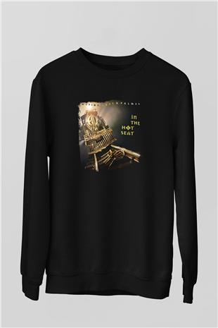 Emerson,Lake and Palmer Baskılı Unisex Siyah Sweatshirt