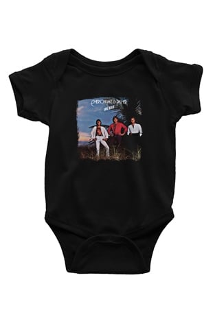Emerson,Lake and Palmer Baskılı Unisex Siyah Bebek Body - Zıbın