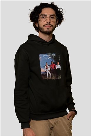 Emerson,Lake and Palmer Baskılı Unisex Siyah Hoodie