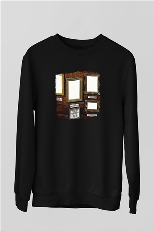 Emerson,Lake and Palmer Baskılı Unisex Siyah Sweatshirt