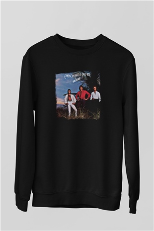 Emerson,Lake and Palmer Baskılı Unisex Siyah Sweatshirt