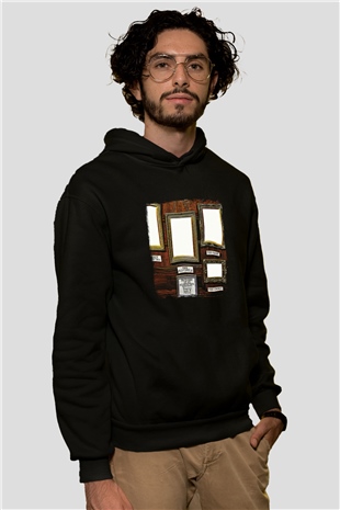 Emerson,Lake and Palmer Baskılı Unisex Siyah Hoodie