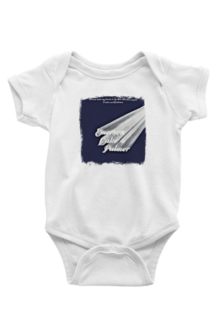 Emerson,Lake and Palmer Baskılı Unisex Beyaz Bebek Body - Zıbın