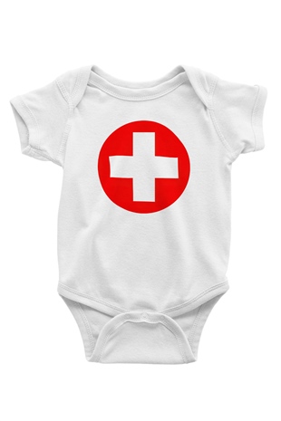 Eminem Baskılı Beyaz Unisex Bebek Body - Zıbın