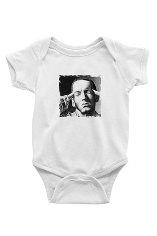 Eminem Baskılı Unisex Beyaz Bebek Body - Zıbın