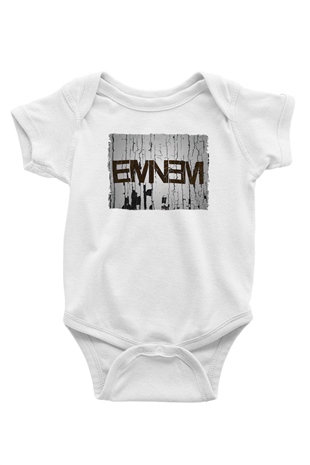 Eminem Beyaz Bebek Body - Zıbın