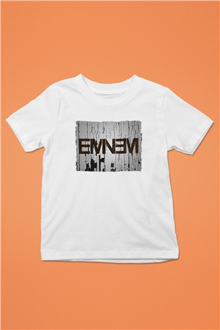 Eminem Beyaz Unisex Çocuk Tişört