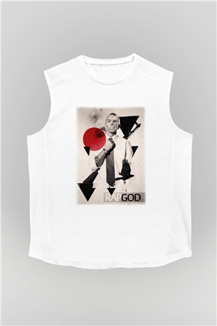 Eminem Beyaz Unisex Kolsuz Tişört