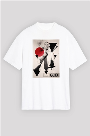 Eminem Beyaz Unisex Oversize Tişört T-Shirt