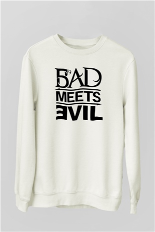 Eminem Beyaz Unisex Sweatshirt
