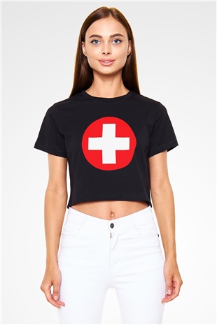 Eminem Siyah Crop Top Tişört