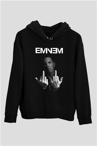 Eminem Siyah Unisex Hoodie
