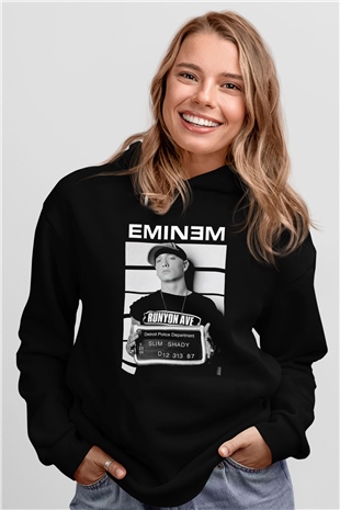 Eminem Siyah Unisex Hoodie