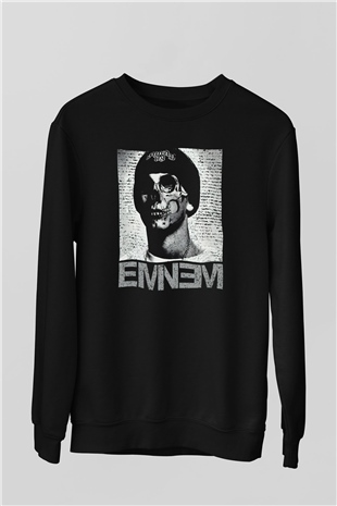 Eminem Siyah Unisex Sweatshirt