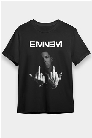 Eminem Siyah Unisex Tişört T-Shirt - TişörtFabrikası