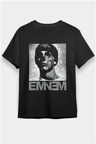 Eminem Siyah Unisex Tişört T-Shirt - TişörtFabrikası