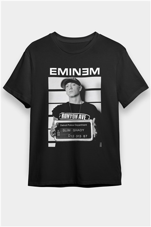 Eminem Siyah Unisex Tişört T-Shirt - TişörtFabrikası