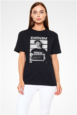 Eminem Siyah Unisex Tişört T-Shirt - TişörtFabrikası