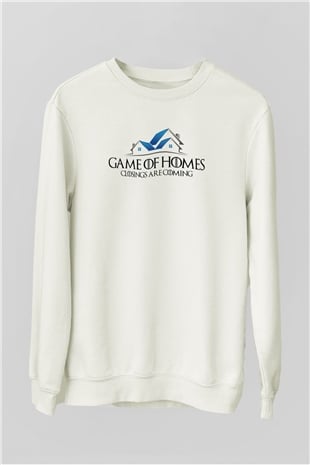 Emlakçı Beyaz Unisex Sweatshirt
