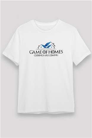 Emlakçı Beyaz Unisex Tişört T-Shirt - TişörtFabrikası