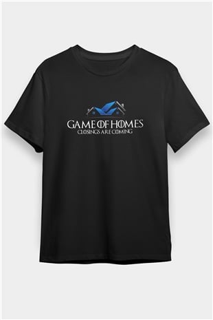 Emlakçı Siyah Unisex Tişört T-Shirt - TişörtFabrikası
