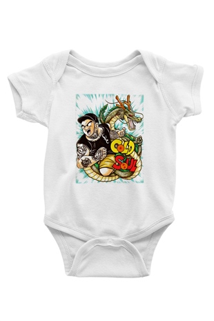 Emmure Baskılı Beyaz Unisex Bebek Body - Zıbın