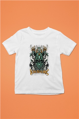 Emmure Baskılı Beyaz Unisex Çocuk Tişört