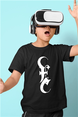 Emmure Baskılı Siyah Unisex Çocuk Tişört