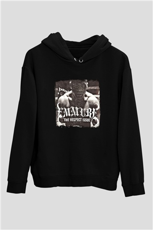 Emmure Baskılı Unisex Siyah Hoodie